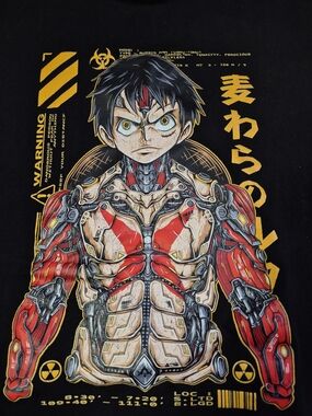 One Piece Liffy Cyborg Anime Graphic Tee!